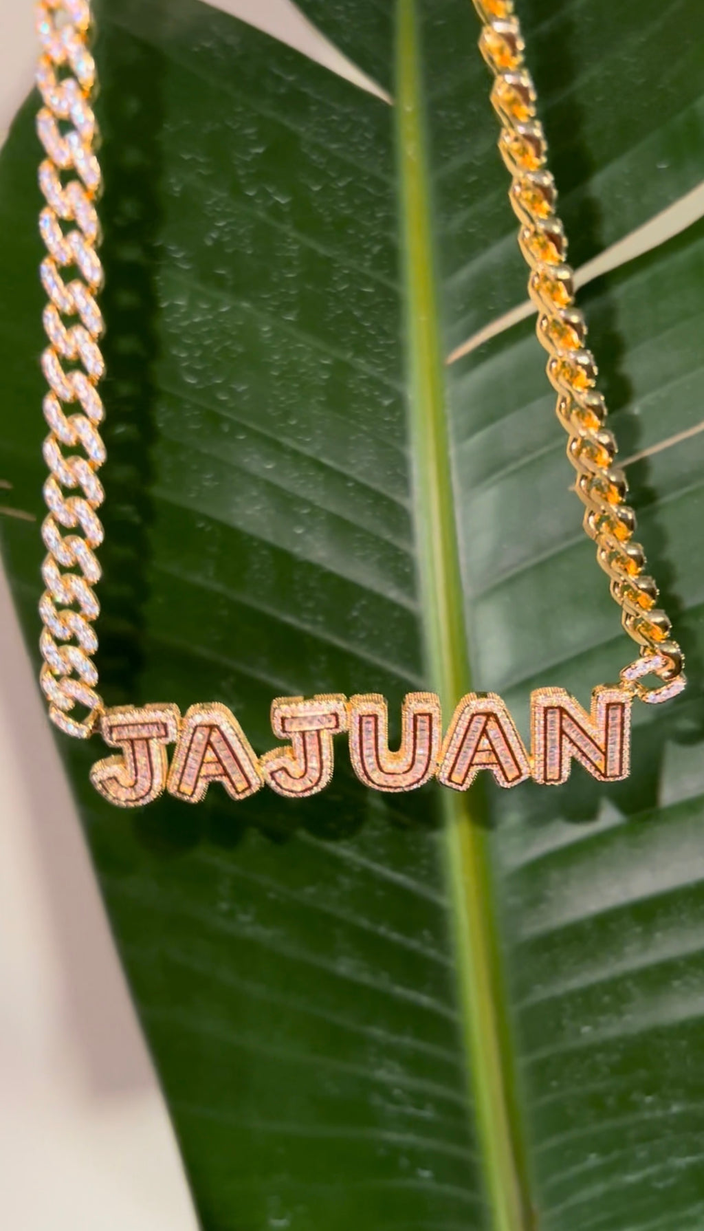 Cuban Plated Name Chain